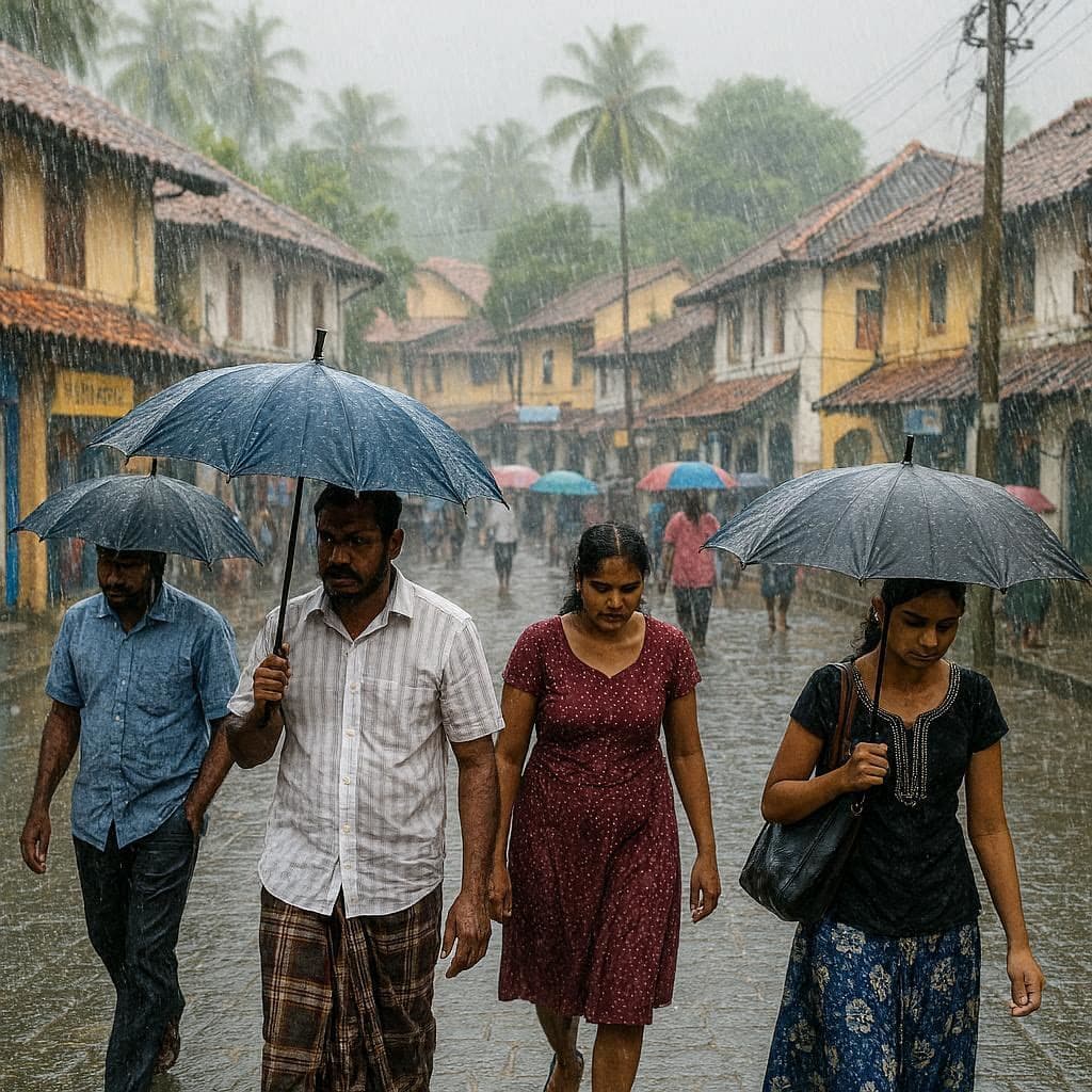 පහළ වායුගෝලයේ කැළඹිලි තත්ත්වයක් – මි.මී 100 ඉක්මවු වැසි ගැන අනතුරු ඇඟවීමක්