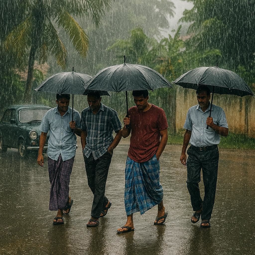 Rainy Conditions Expected as Atmospheric Disturbance Forms Near Sri Lanka