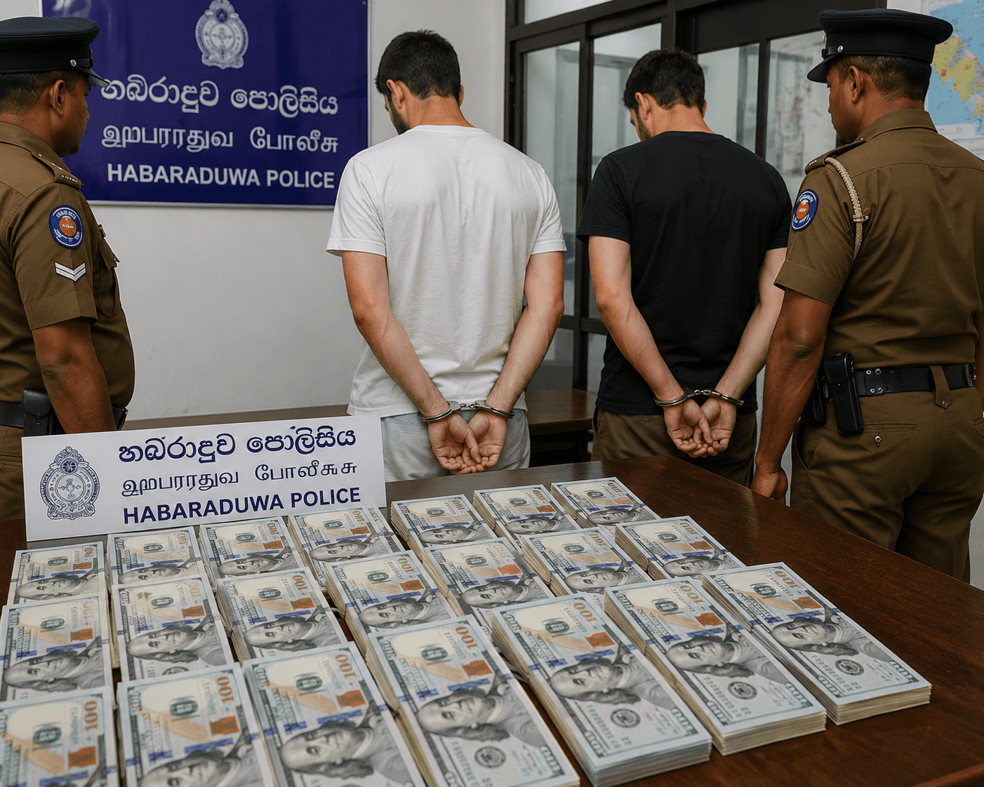 ව්යාජ ඩොලර් සමඟ තජිකිස්තාන ජාතිකයින් දෙදෙනෙක් කොටුවෙයි