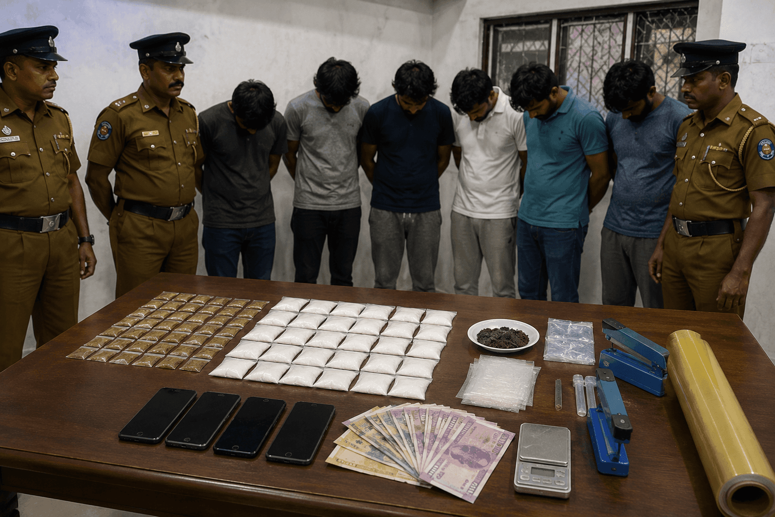 ‘ඩුබායි සුද්දා’ ජාලයේ ප්රධාන බෙදුම්කරුවෙකු ඇතුළු 7ක් අත්අඩංගුවට