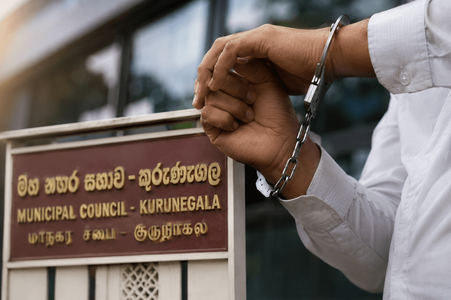 කුරුණෑගල මහනගර සභාවේ නියෝජ්ය නගරාධිපති අල්ලස් චෝදනාවකට අත්අඩංගුවට