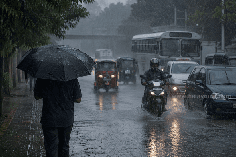 Red Warning Issued as Heavy Rain Continues Across Sri Lanka