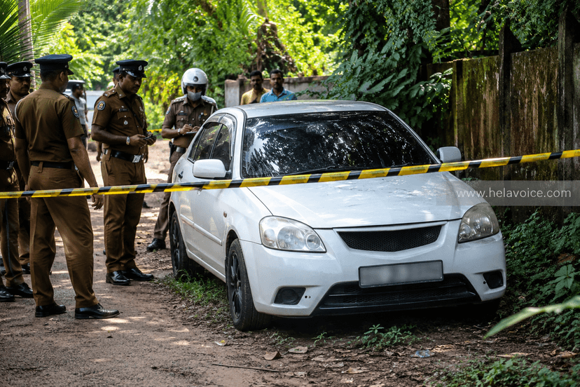 Police Recover Vehicle Suspected in Fatal Kalutara Shooting