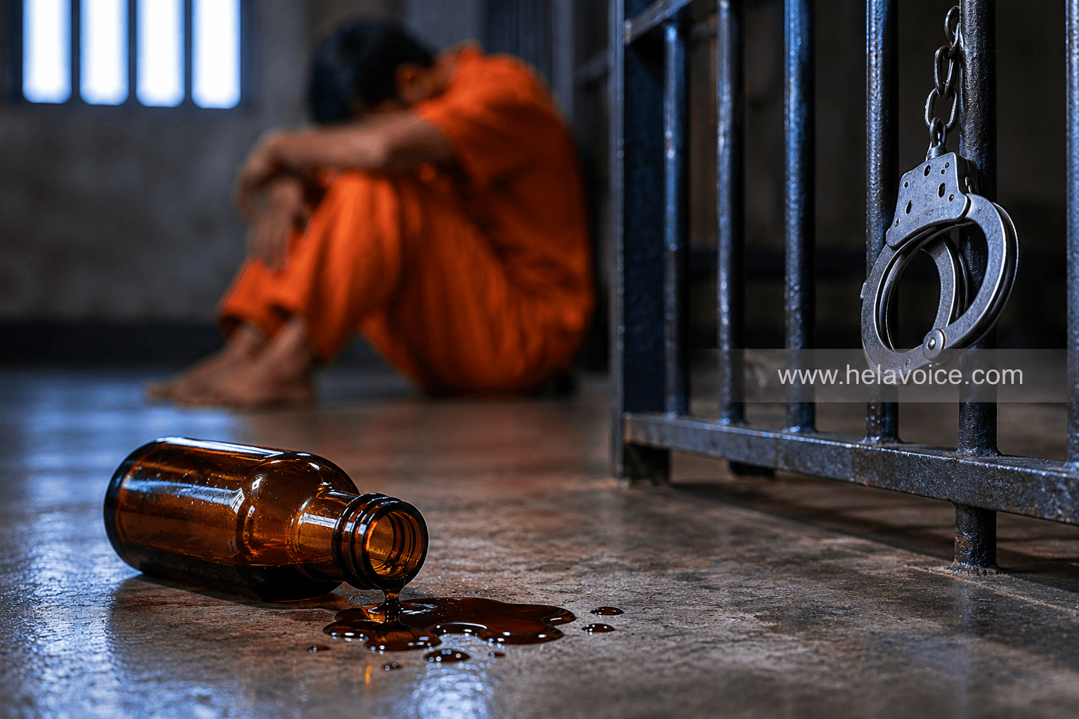 මරණ දඬුවම නියම වූ සිරකරුවෙකු වස පානය කර රෝහල්ගත කෙරේ