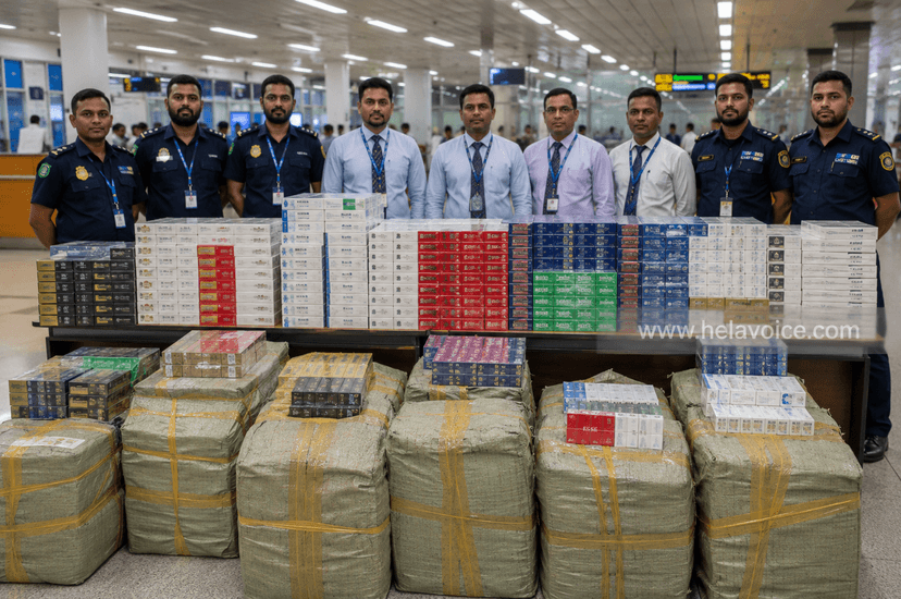 18 Passengers Arrested at BIA with Smuggled Cigarettes Worth Rs. 31 Million