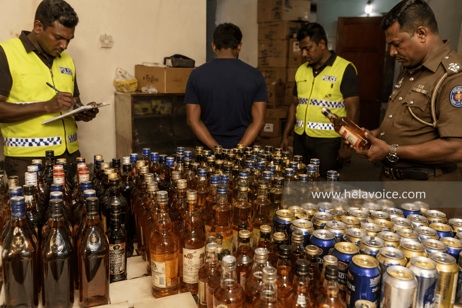 Man Arrested in Wellawatta for Illegal Liquor Sales