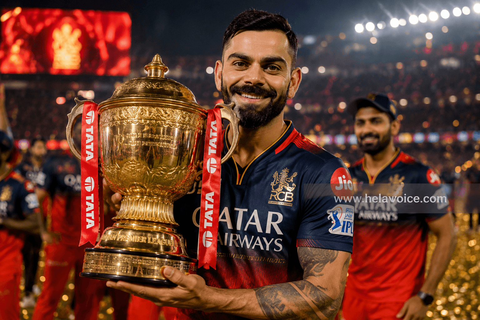 රෝයල් චැලෙන්ජර්ස් බැංගලෝරු කණ්ඩායම 2026 IPL ශූරතාව දිනා ගනී