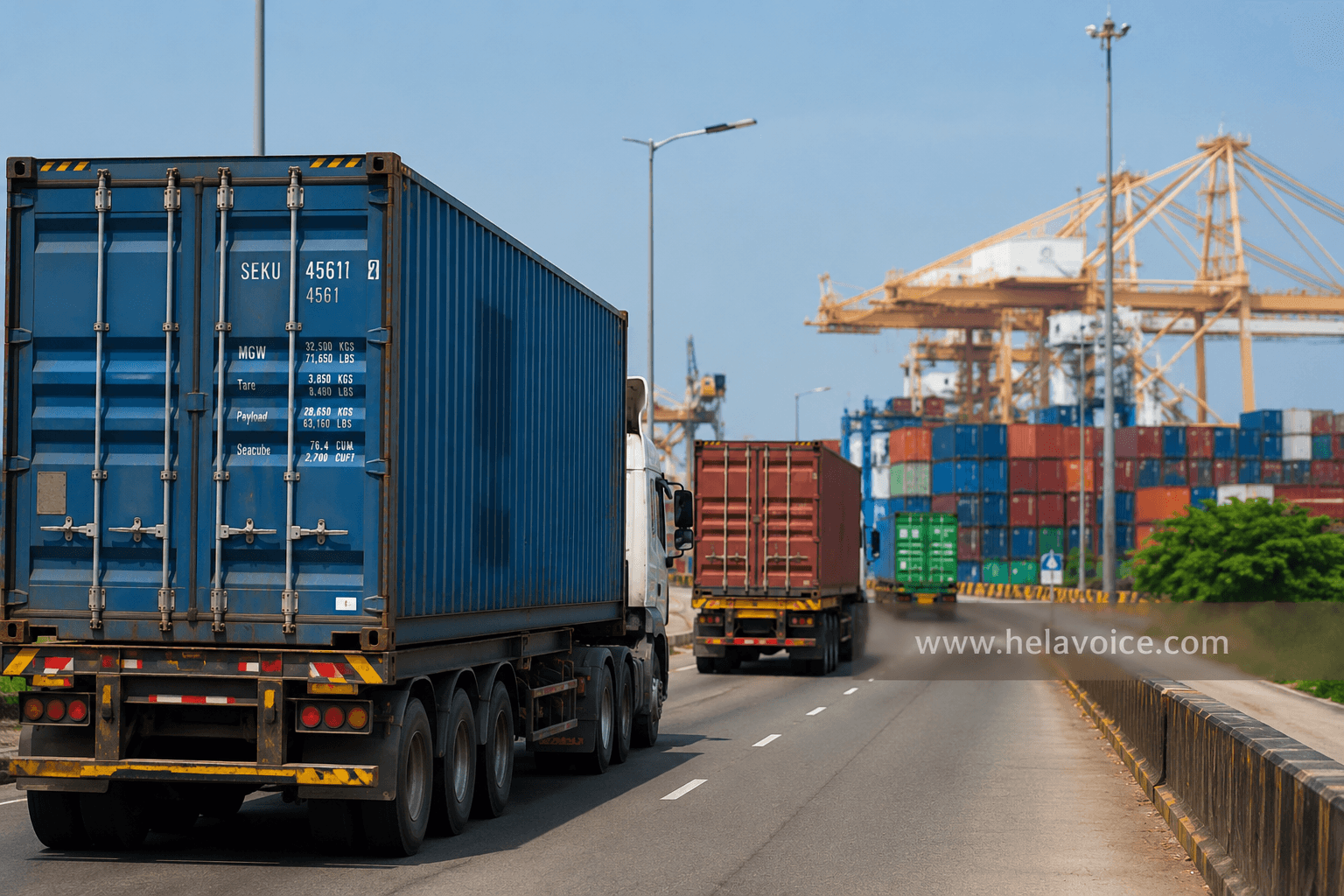 Container Transport Charges Increased by 5% from Today