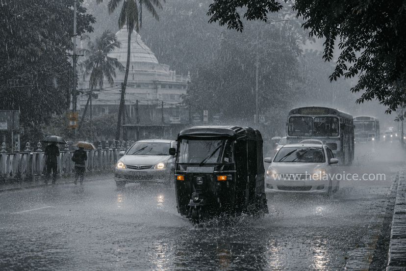 Heavy Rainfall and Strong Winds Forecast for Several Parts of Sri Lanka Today
